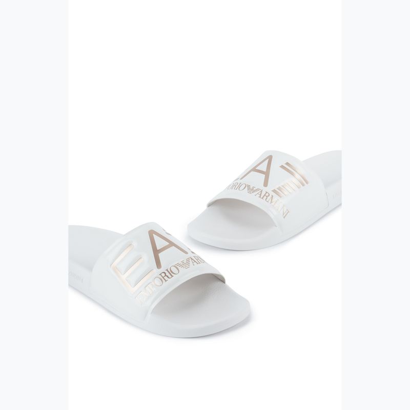 EA7 Emporio Armani Water Sports Visibility flip-flops alb strălucitor/rosu gol