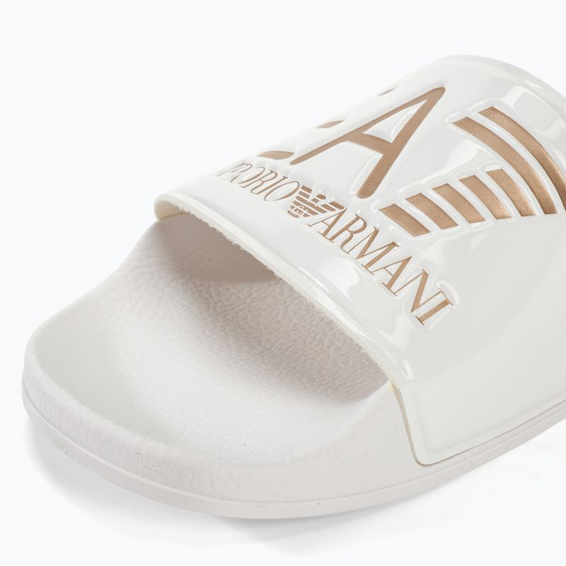 EA7 Emporio Armani Water Sports Visibility flip-flops alb strălucitor/rosu gol