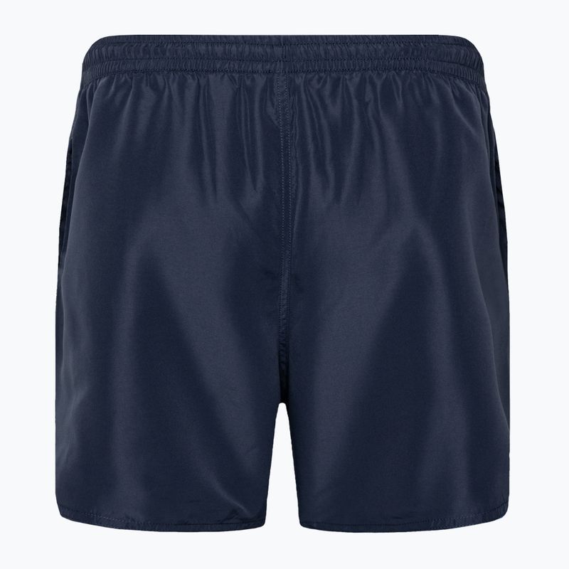 Pantaloni scurți de baie pentru bărbați EA7 Emporio Armani Water Reactive Monogram Boxer blu navy 2