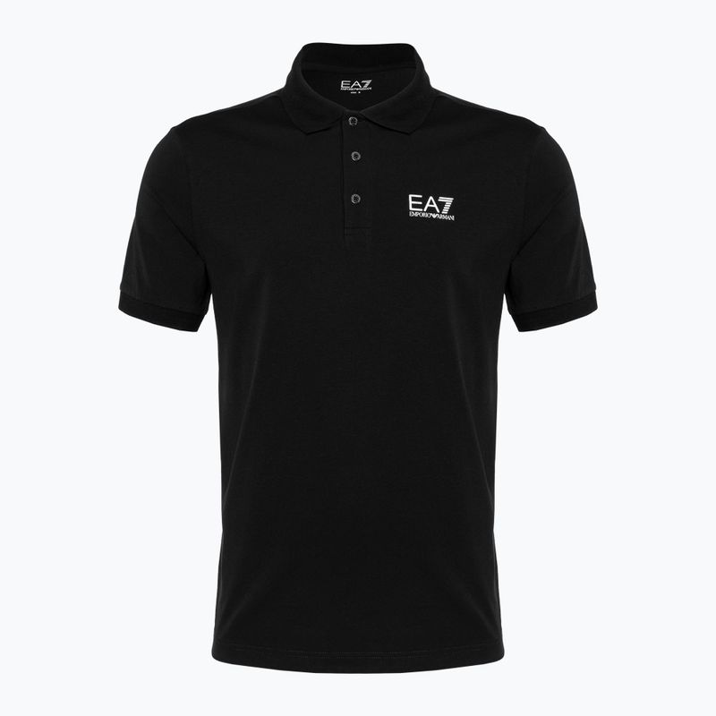 Tricou polo EA7 Emporio Armani Train Visibility negru pentru bărbați
