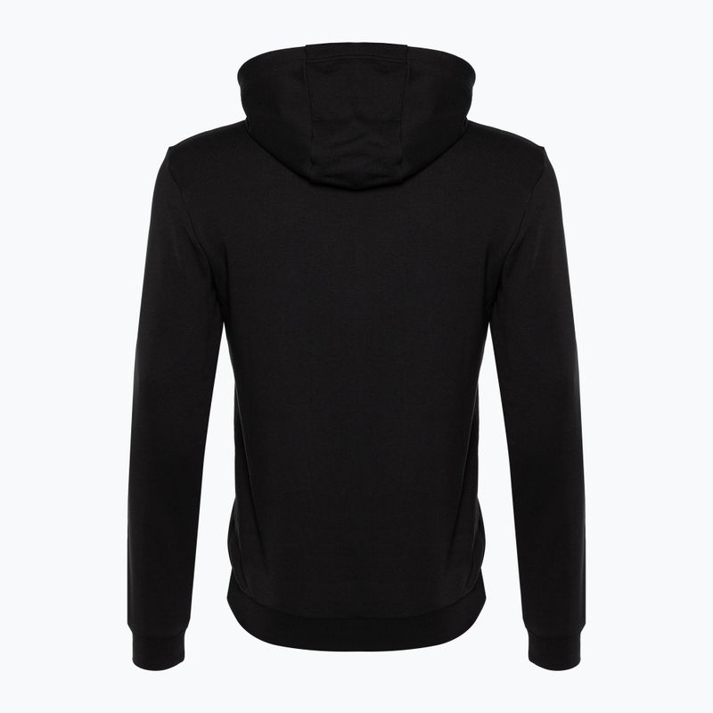 EA7 Emporio Armani Emporio Armani Train Logo Series Oversize Logo Hoodie Coft negru pentru bărbați 6