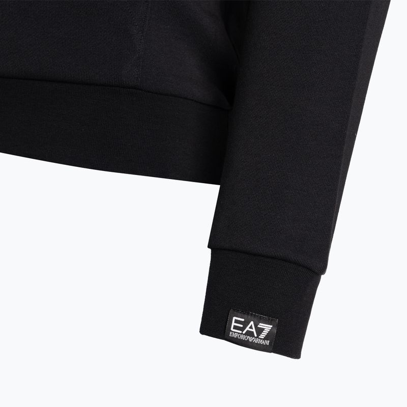 EA7 Emporio Armani Emporio Armani Train Logo Series Oversize Logo Hoodie Coft negru pentru bărbați 8