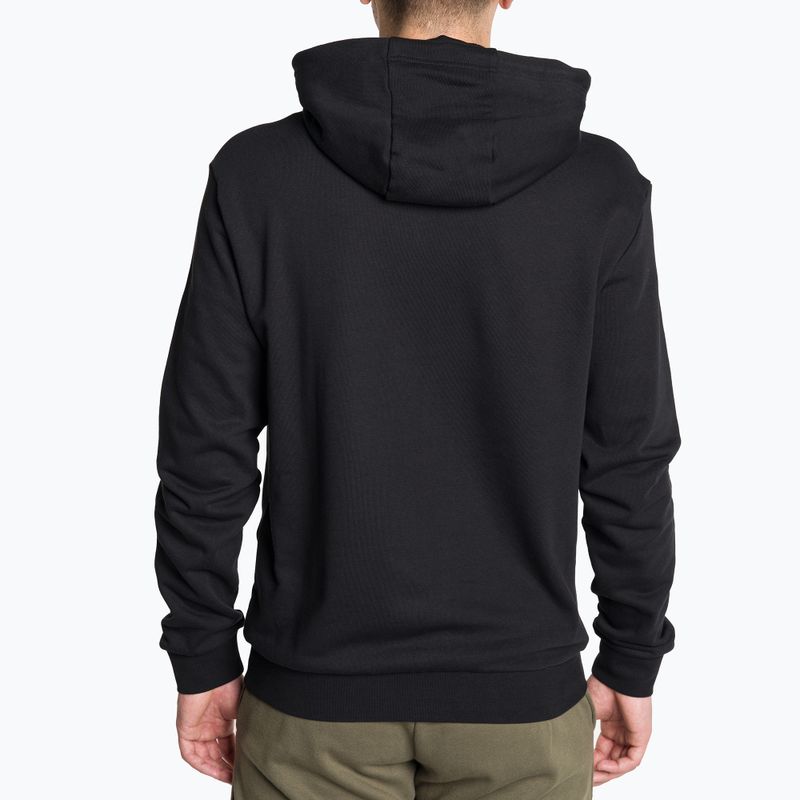 EA7 Emporio Armani Emporio Armani Train Logo Series Oversize Logo Hoodie Coft negru pentru bărbați 2