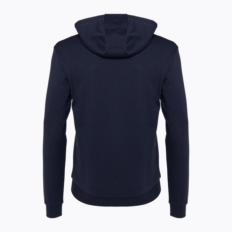 EA7 Emporio Armani Emporio Armani Train Logo Series Oversize Logo Hoodie Coft albastru marin pentru bărbați 6