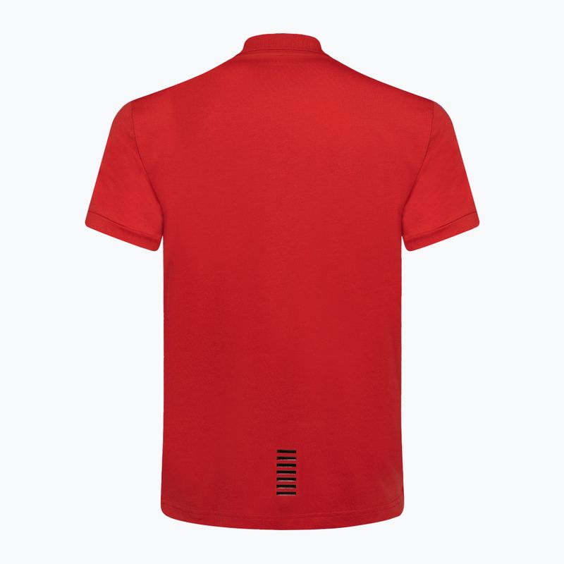 Tricou polo pentru bărbați EA7 Emporio Armani Train Core ID salsa pentru bărbați 2