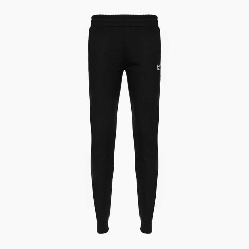 Pantaloni negri EA7 Emporio Armani Emporio Armani Train Logo Series Essential pentru femei