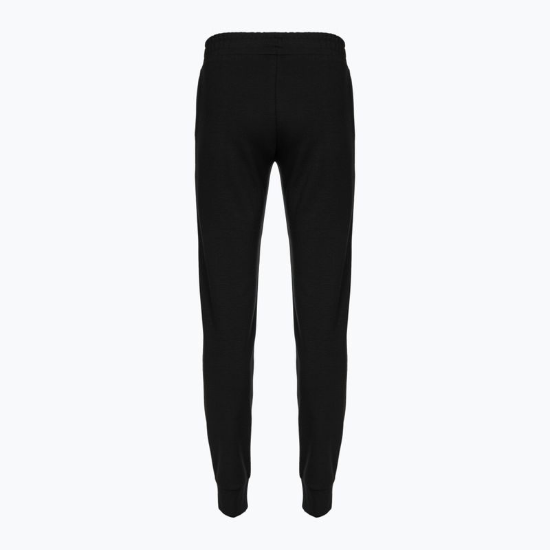 Pantaloni negri EA7 Emporio Armani Emporio Armani Train Logo Series Essential pentru femei 2