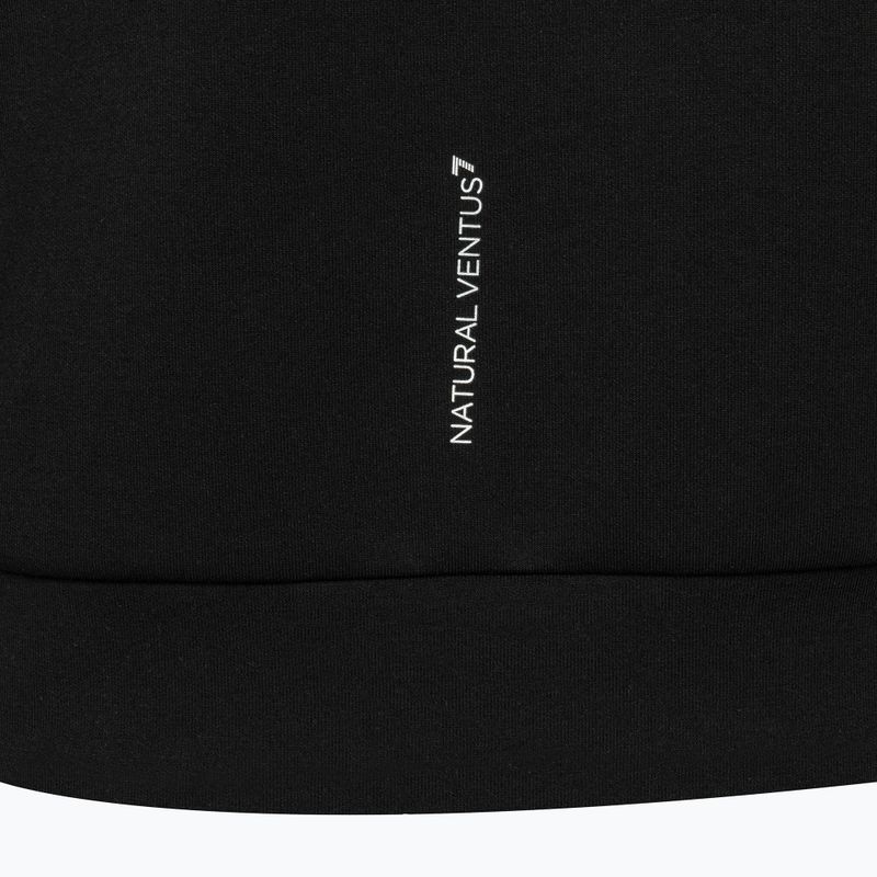 Hanorac cu glugă EA7 Emporio Armani Natural Ventus7 negru pentru femei 4