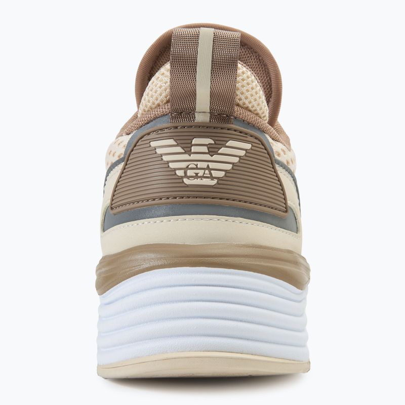 Încălțăminte EA7 Emporio Armani Ace Runner Mesh whitecap grey/ portabella 6