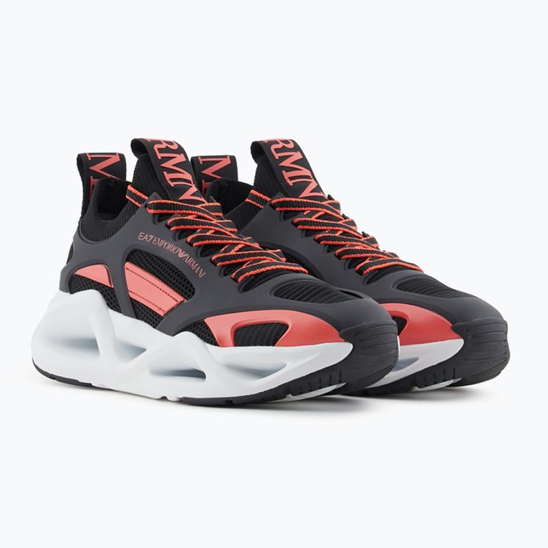 Încălțăminte EA7 Emporio Armani Infinity Cage black/ fiery coral 8