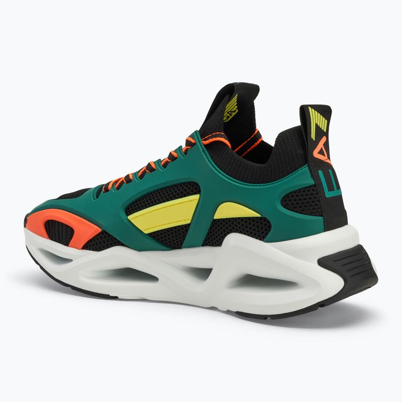 Încălțăminte EA7 Emporio Armani Infinity Cage black/ evergreen/ orange fluo 3