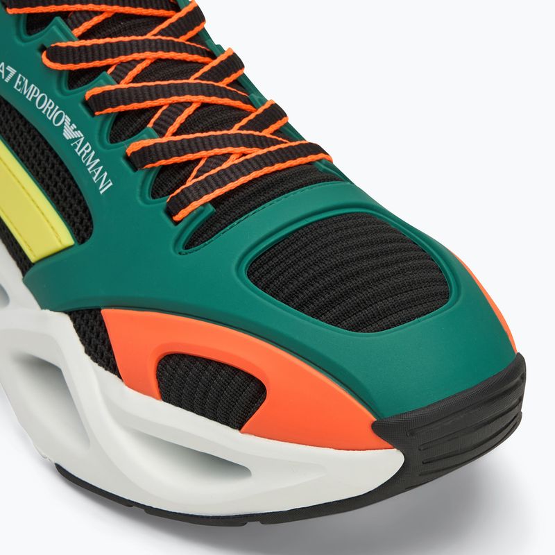 Încălțăminte EA7 Emporio Armani Infinity Cage black/ evergreen/ orange fluo 7