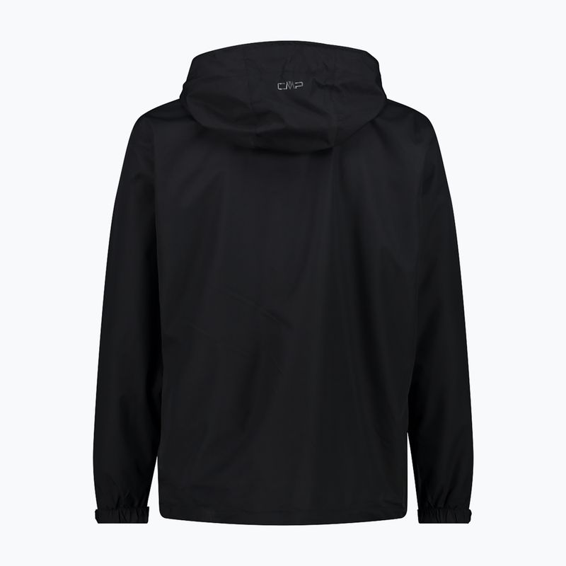 Geacă de ploaie pentru bărbați CMP 39X7367 Snaps Hood black 2