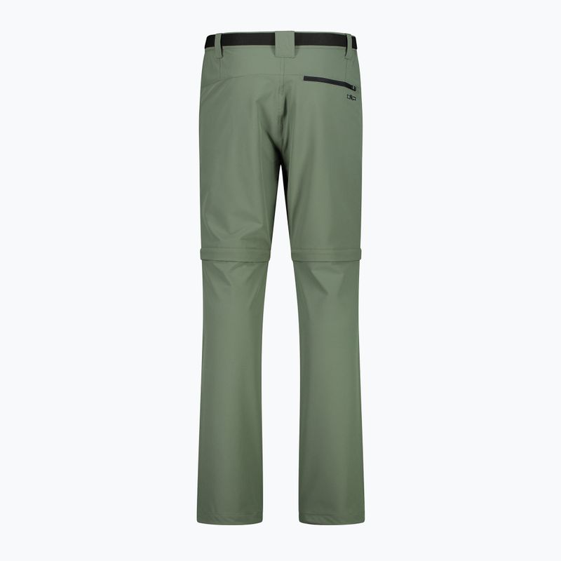 Pantaloni de trekking pentru bărbați CMP Zip Off salvia 3