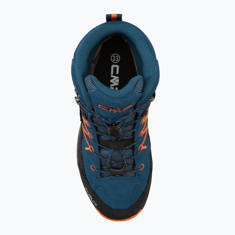 Încălțăminte de trekking pentru copii CMP Rigel Mid bluesteel / flame 5