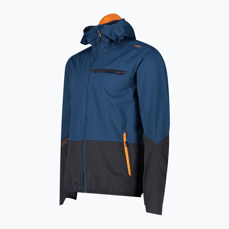 Geacă softshell pentru bărbați CMF Zip Hood bluesteel 3