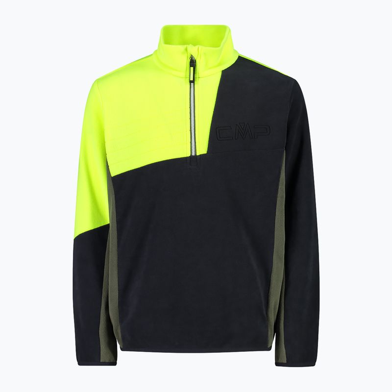Bluză de schi pentru copii CMP 33G1204 antracite / yellow fluo