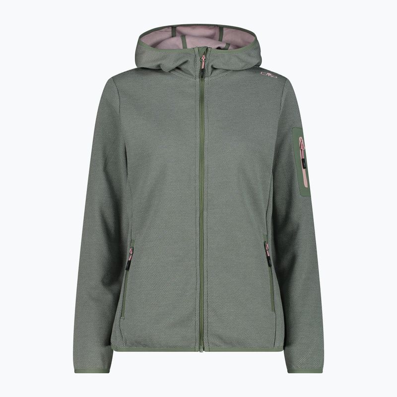 Bluză de trekking pentru femei CMP Zip Hood salvia/jade