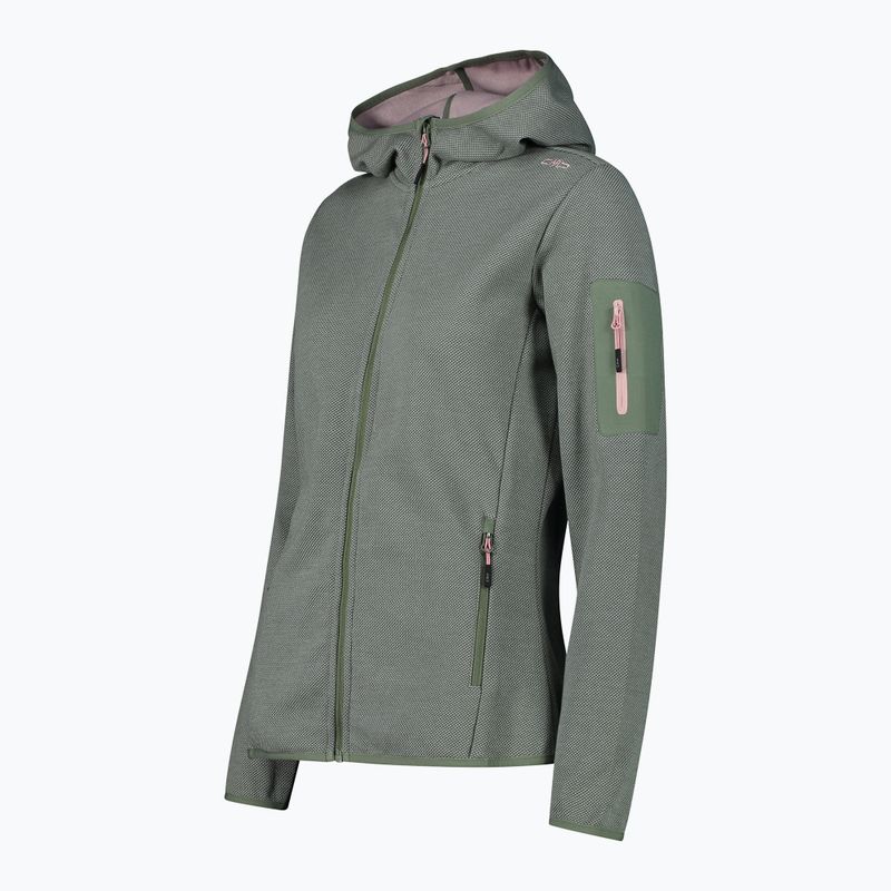 Bluză de trekking pentru femei CMP Zip Hood salvia/jade 2