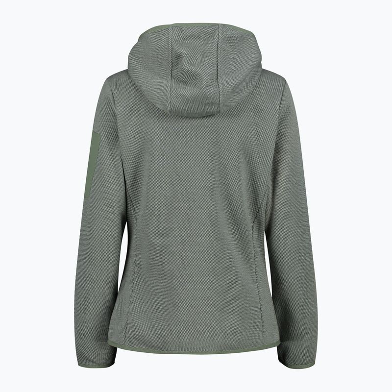 Bluză de trekking pentru femei CMP Zip Hood salvia/jade 3