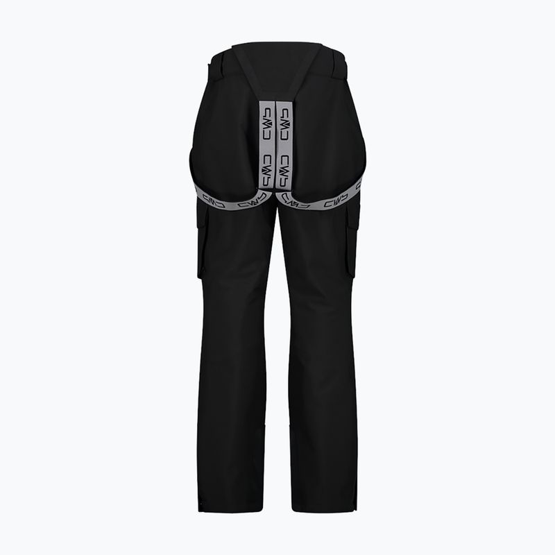 Pantaloni de schi pentru bărbați CMP 34W4347 Salopette Cargo nero 2