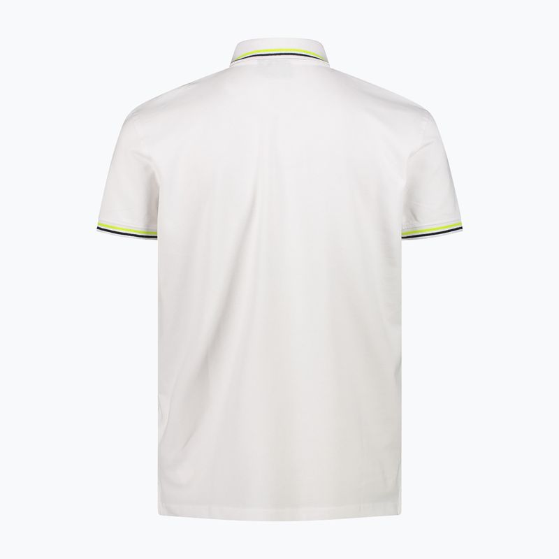 Tricou polo pentru bărbați CMP 34D5987 bianco 2