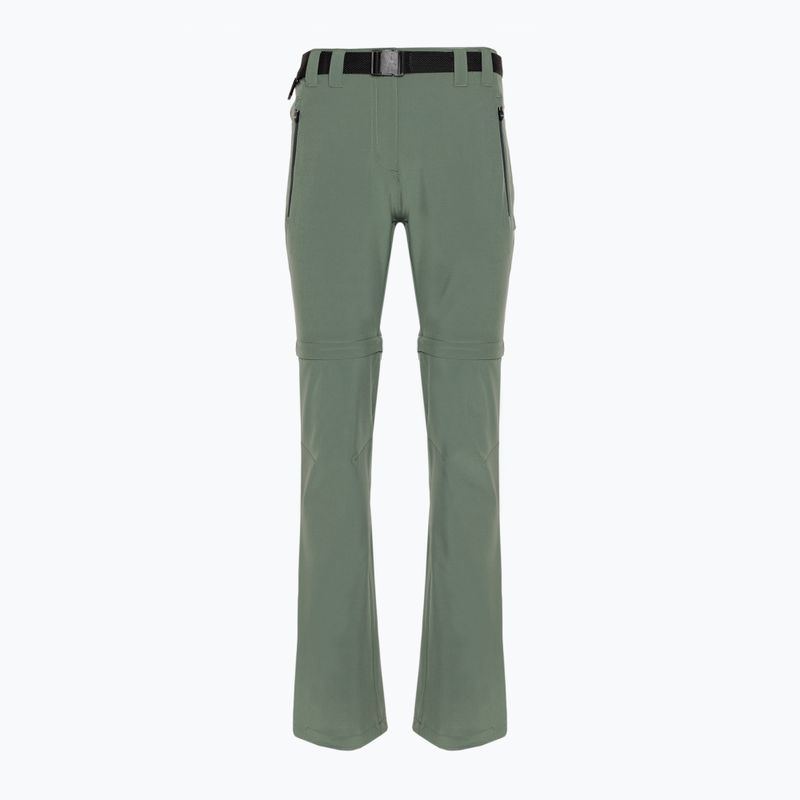 Pantaloni de trekking pentru femei CMP Zip Off salvia