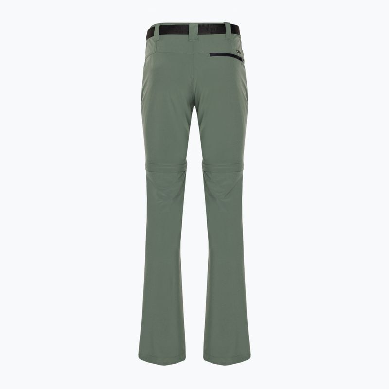 Pantaloni de trekking pentru femei CMP Zip Off salvia 2