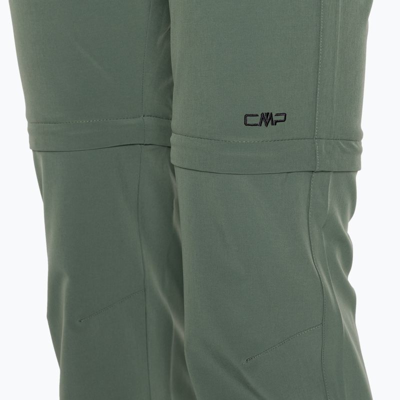 Pantaloni de trekking pentru femei CMP Zip Off salvia 3