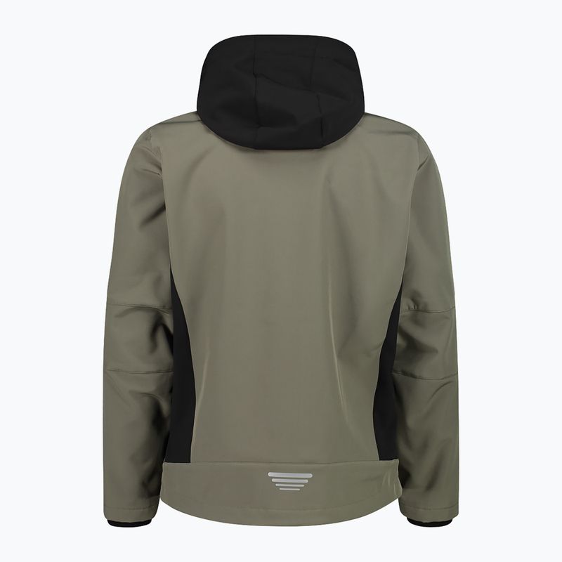 Geacă softshell pentru bărbați CMP 3A01787N olive / nero 2