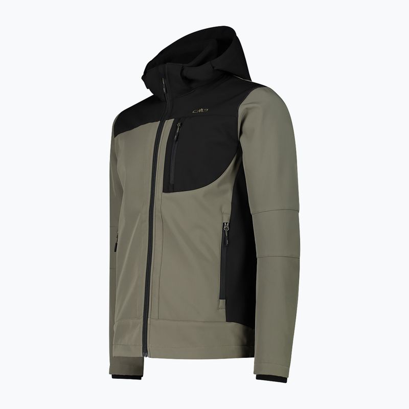 Geacă softshell pentru bărbați CMP 3A01787N olive / nero 3