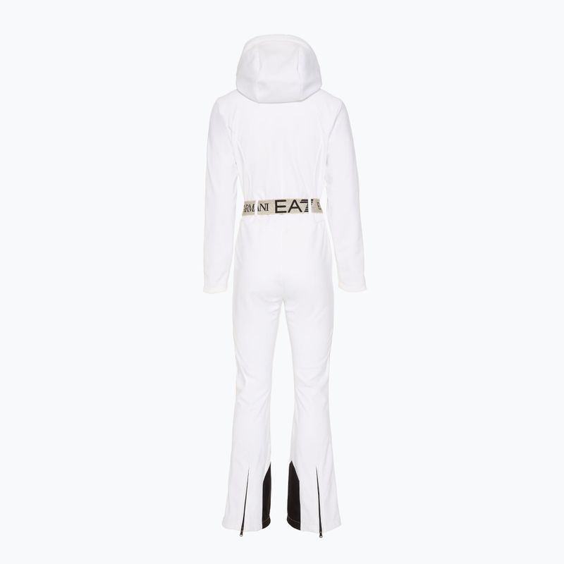 Costum de schi pentru femei EA7 Emporio Armani Ski Kitzbuhel Softshell white 2