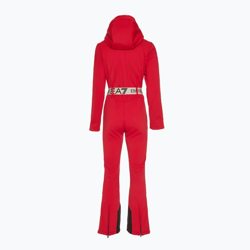 Costum de schi pentru femei EA7 Emporio Armani Ski Kitzbuhel Softshell salsa 2