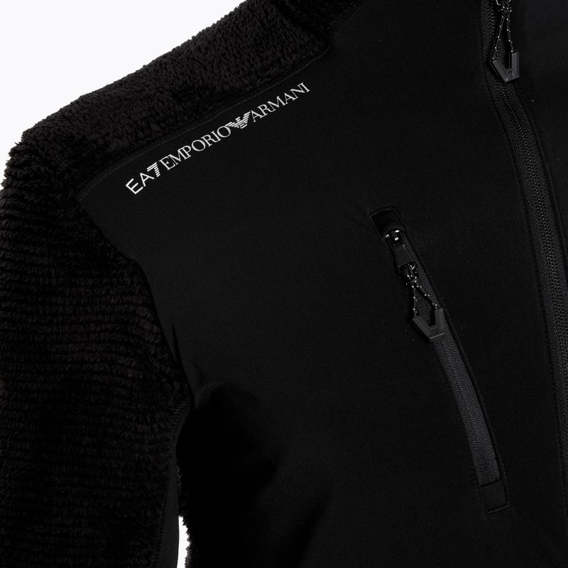 Bluză de schi pentru bărbați EA7 Emporio Armani Ski Cortina Polarfleece T-Top black 3