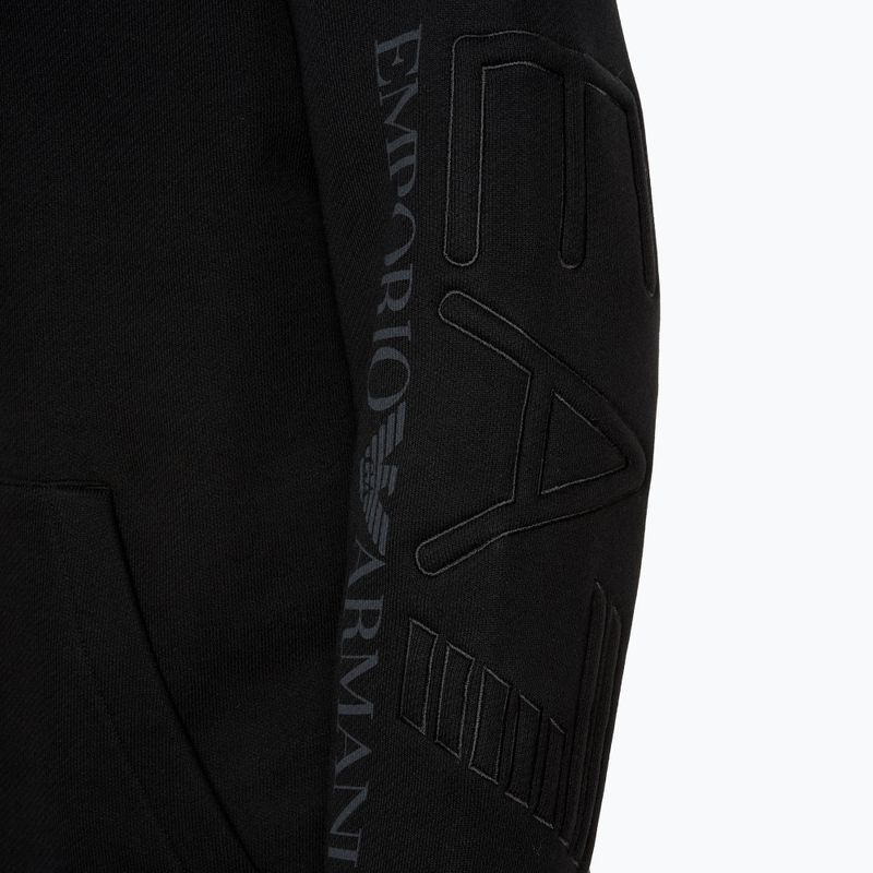 Bluză EA7 Emporio Armani Train Logo Series Embroidery Coft black 4