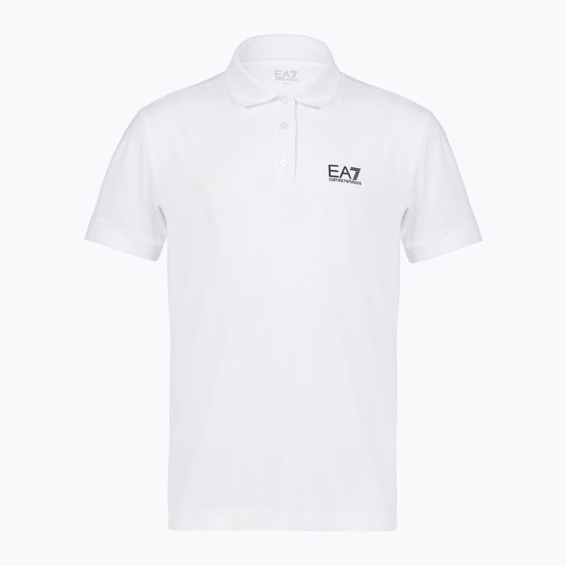 Tricou polo pentru bărbați EA7 Emporio Armani Core Identity Polo white