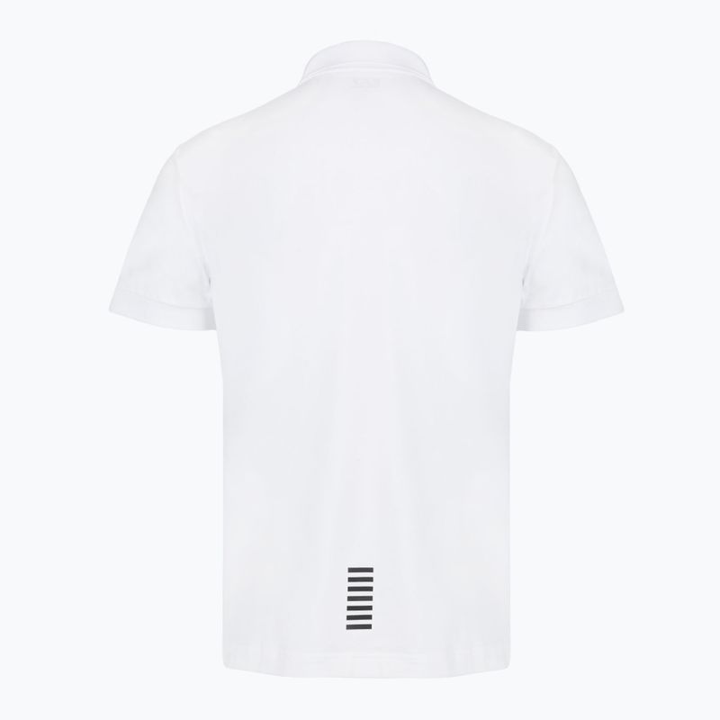 Tricou polo pentru bărbați EA7 Emporio Armani Core Identity Polo white 2