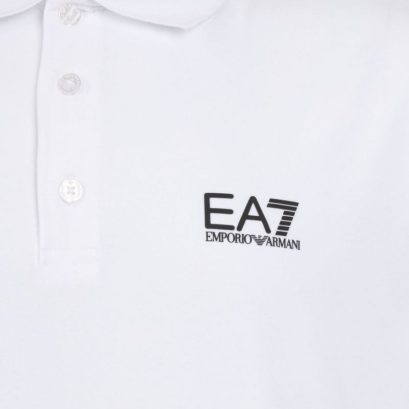 Tricou polo pentru bărbați EA7 Emporio Armani Core Identity Polo white 3