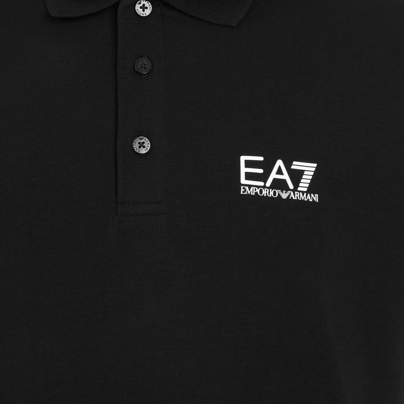 Tricou polo pentru bărbați EA7 Emporio Armani Core Identity Polo black 3