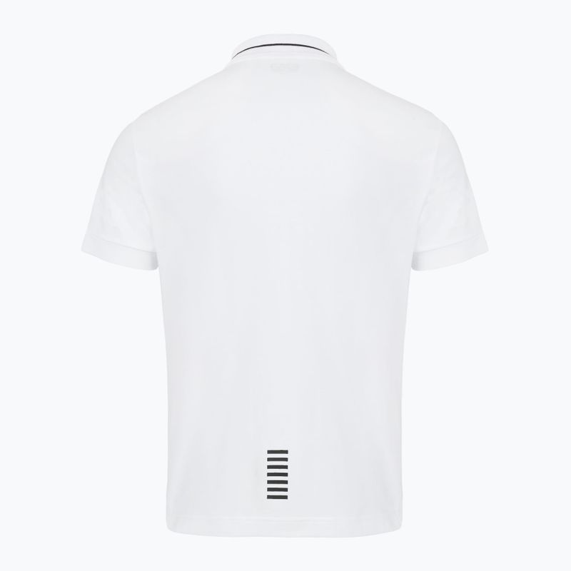 Tricou polo pentru bărbați EA7 Emporio Armani Core Identity Piqué Polo white 2