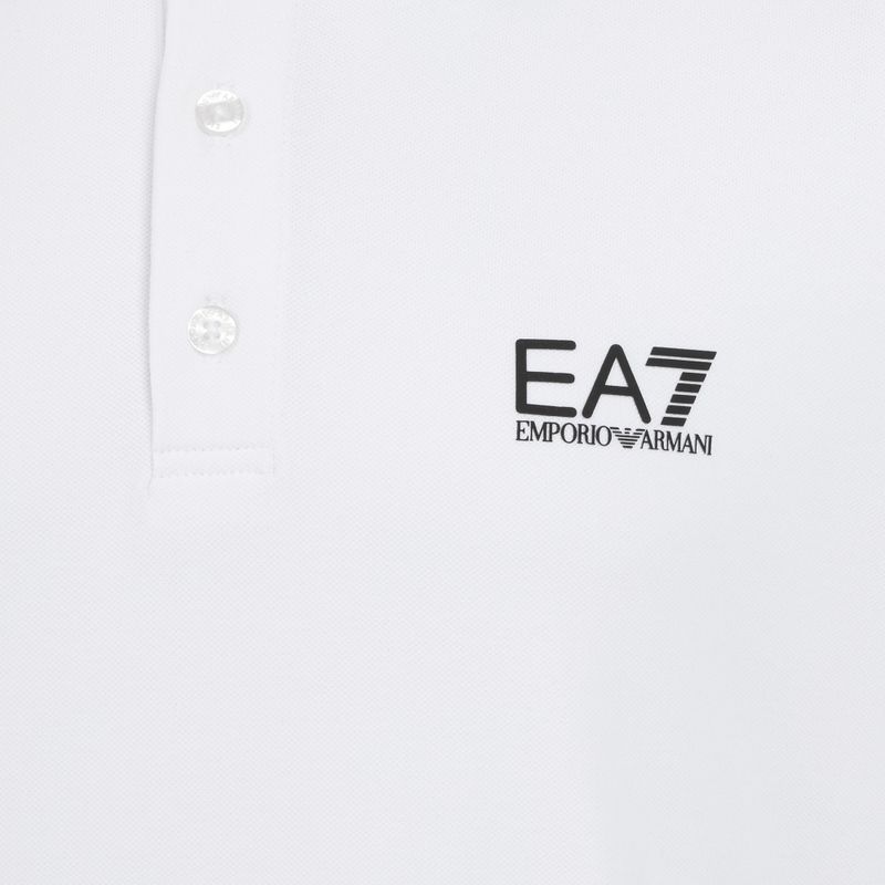 Tricou polo pentru bărbați EA7 Emporio Armani Core Identity Piqué Polo white 3
