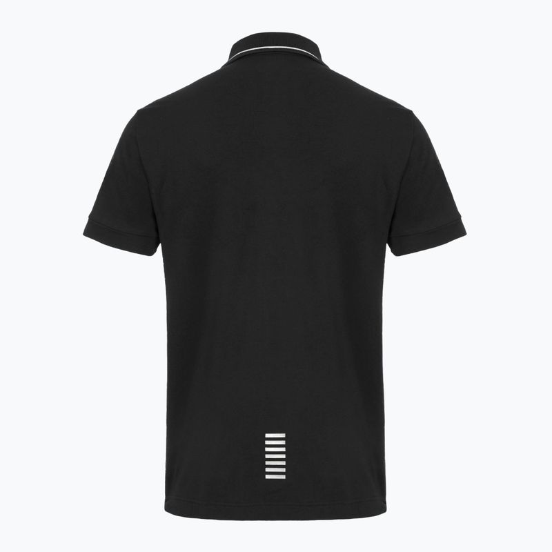 Tricou polo pentru bărbați EA7 Emporio Armani Core Identity Piqué Polo black 2