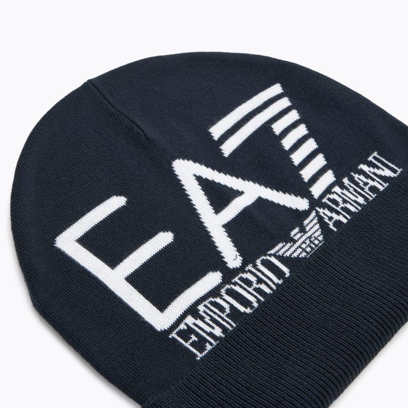 Căciulă de iarnă EA7 Emporio Armani Mountain Visibility Beanie blue / white 3