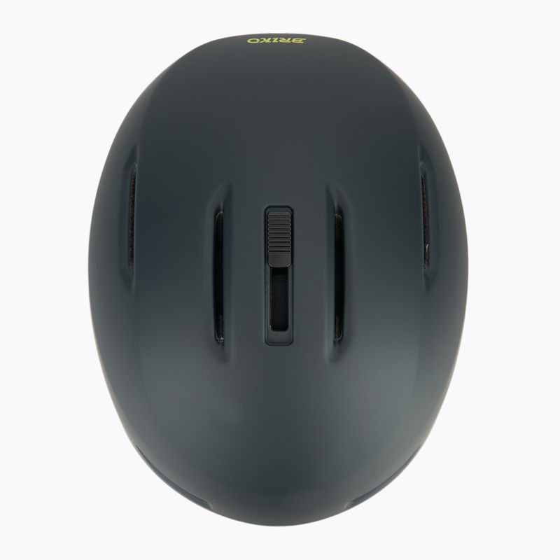 Cască de schi Briko Aran matt shark gray/light gray/electric lime 6