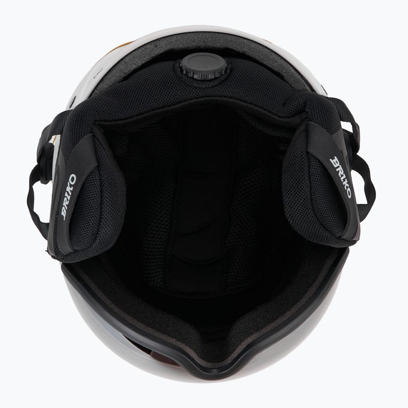Cască de schi Briko Elio Visor matt white/black 5
