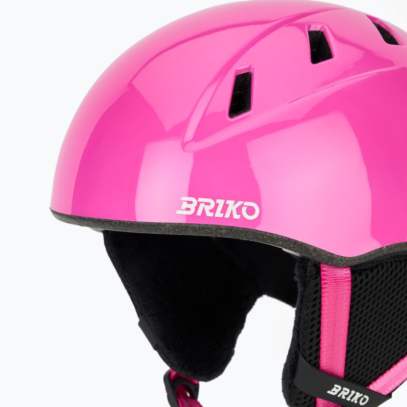 Cască de schi pentru copii Briko Makalu Jr shiny pink/white 7