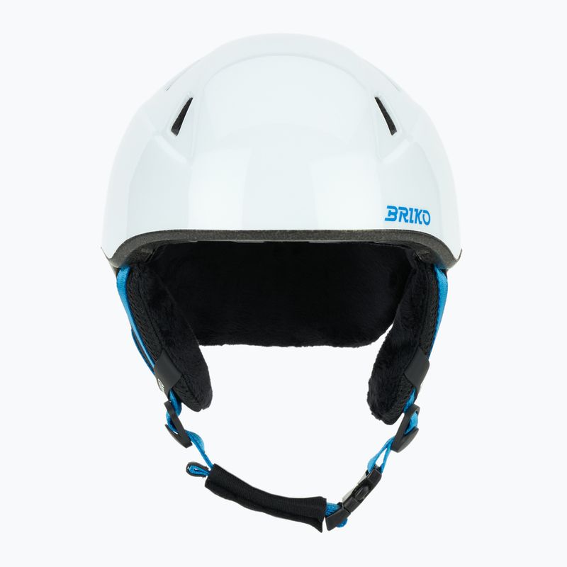 Cască de schi pentru copii Briko Makalu Jr shiny white/lochmara blue 2