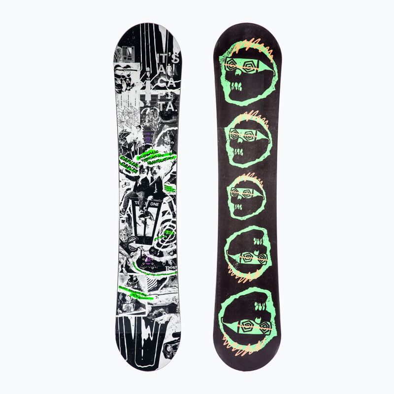 Snowboard CAPiTA Scott Stevens Pro, negru și alb, 1211127