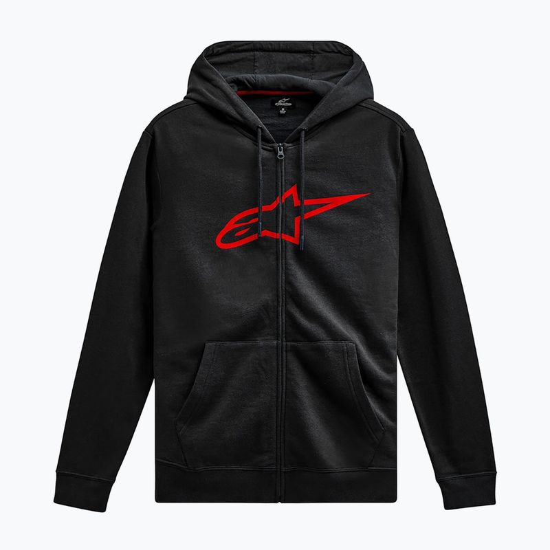 Hanorac pentru bărbați Alpinestars Ageless II Zip Hoodie black/red