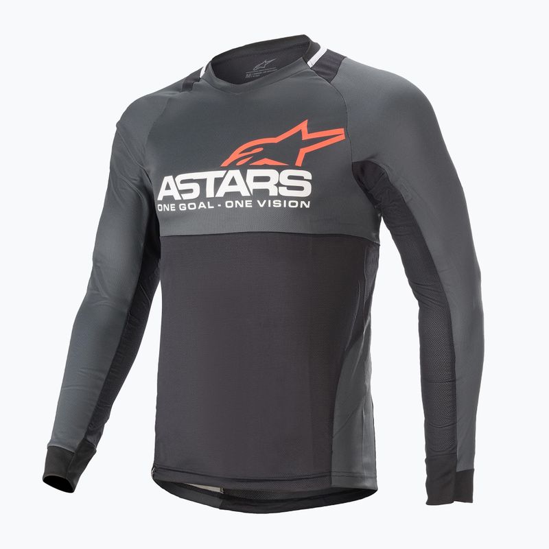 Bărbați Alpinestars Drop 8.0 LS Jersey tricou de bicicletă negru 1766921/1793